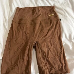 Brown Women's High-Waisted Shorts